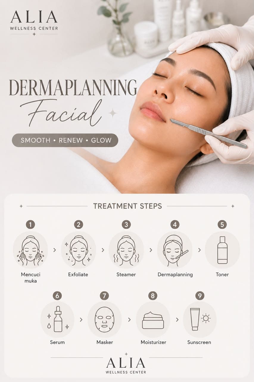 Dermaplaning Facial — treatment steps